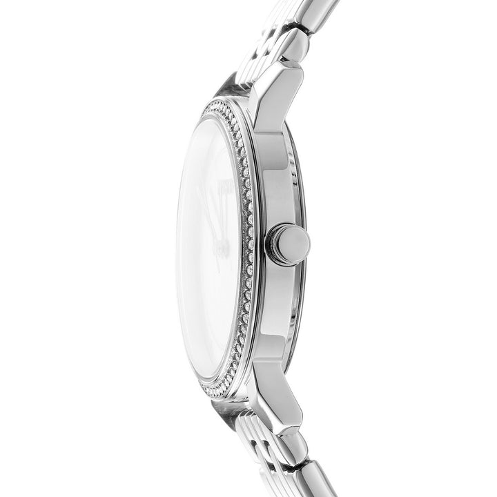 Astoria Glitz Quartz Silver Round Dial Women's Watch - DK1L065M0035