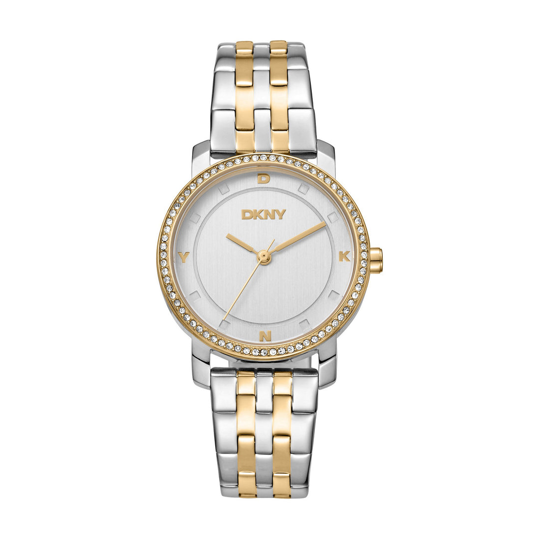 Astoria Glitz Quartz Silver Round Dial Women's Watch - DK1L065M0065