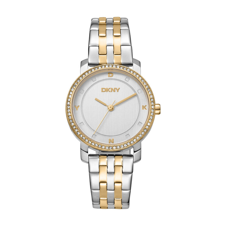 Astoria Glitz Quartz Silver Round Dial Women's Watch - DK1L065M0065