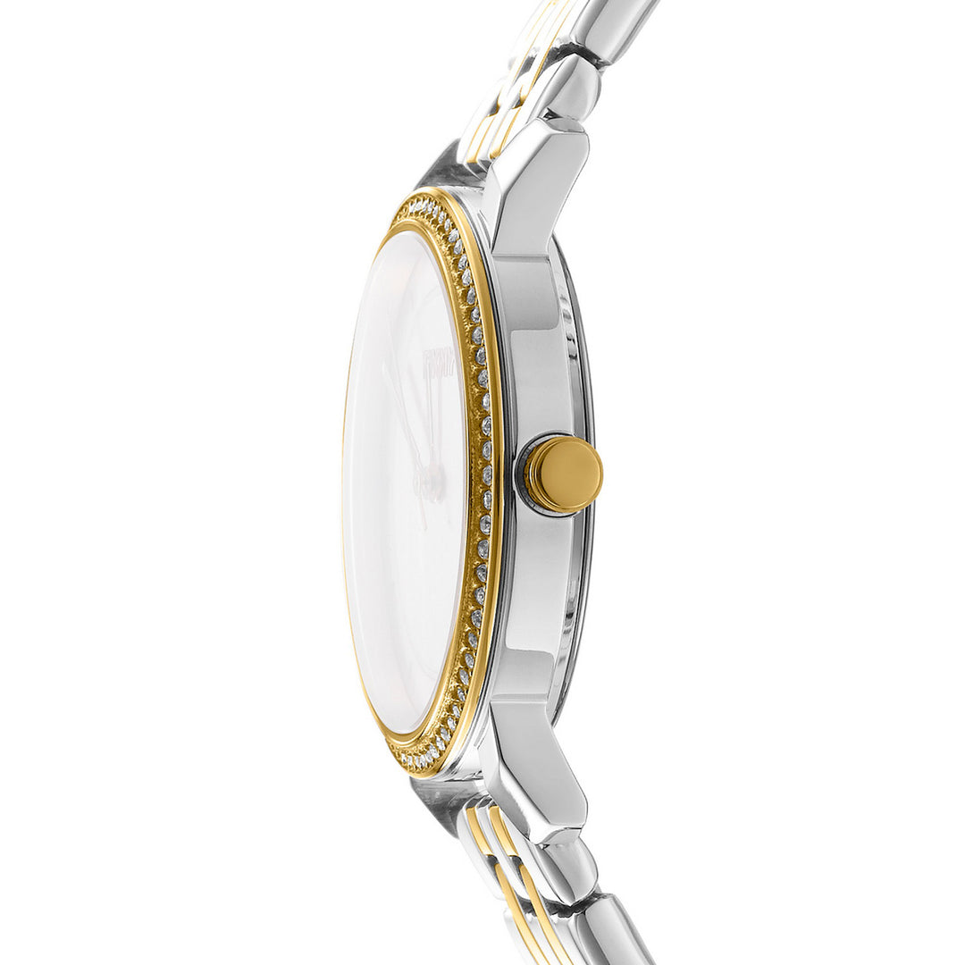 Astoria Glitz Quartz Silver Round Dial Women's Watch - DK1L065M0065