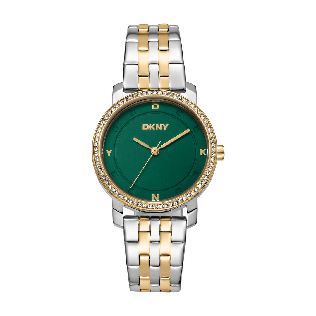 Astoria Glitz Quartz Green Round Dial Women's Watch - DK1L065M0075