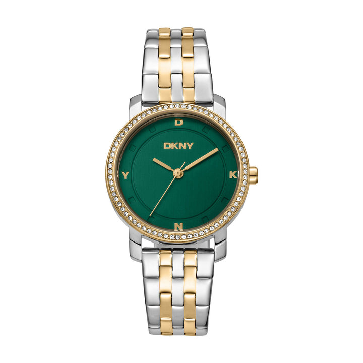 Astoria Glitz Quartz Green Round Dial Women's Watch - DK1L065M0075