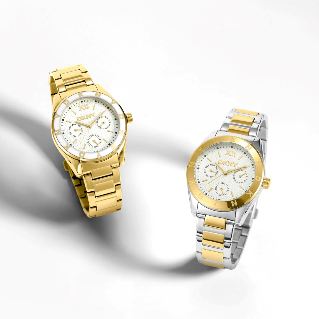 Chambers Multi Sport Multifunction Silver Round Dial Women's Watch - DK1L073M0025