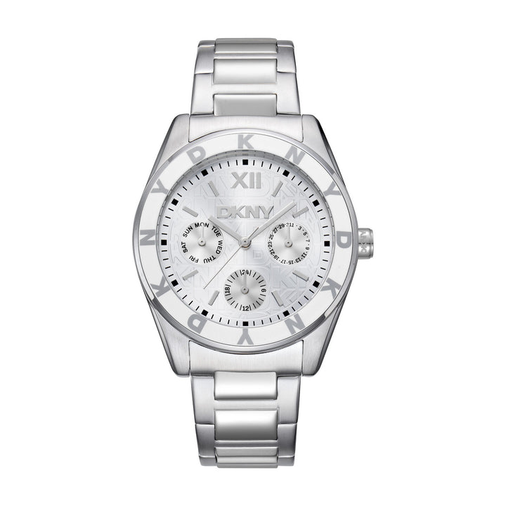 Chambers Multi Sport Multifunction Silver Round Dial Women's Watch - DK1L073M0015