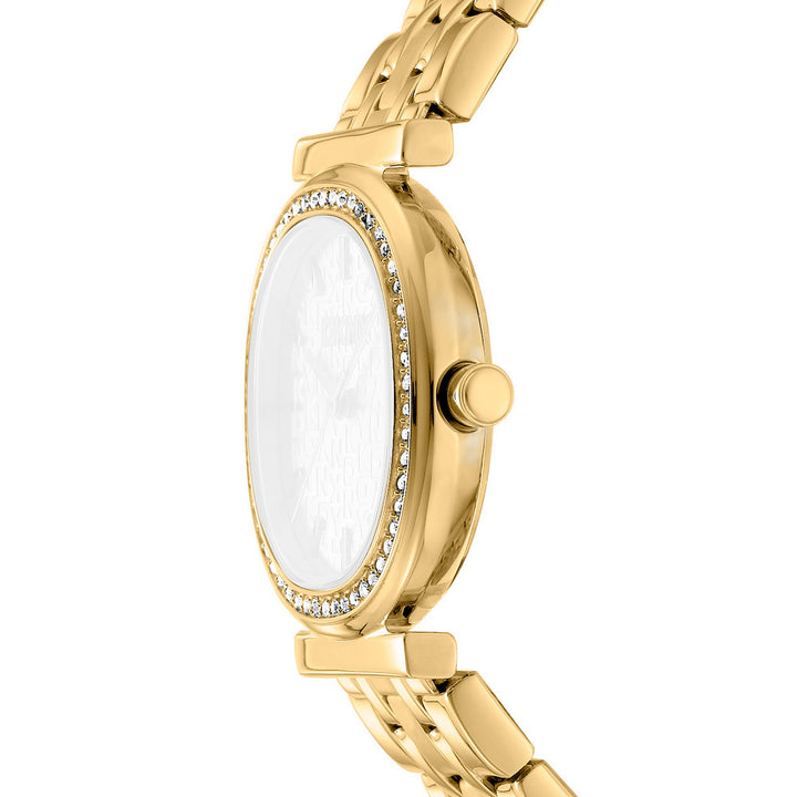 Evening Quartz Silver Round Dial Women's Watch - DK1L083M0065