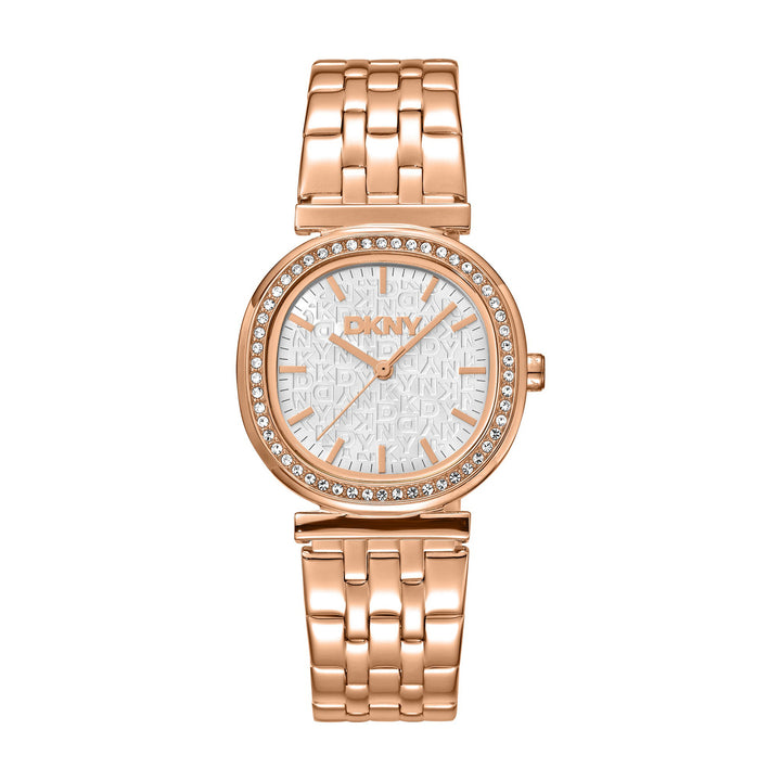 Evening Quartz Silver Round Dial Women's Watch - DK1L083M0075