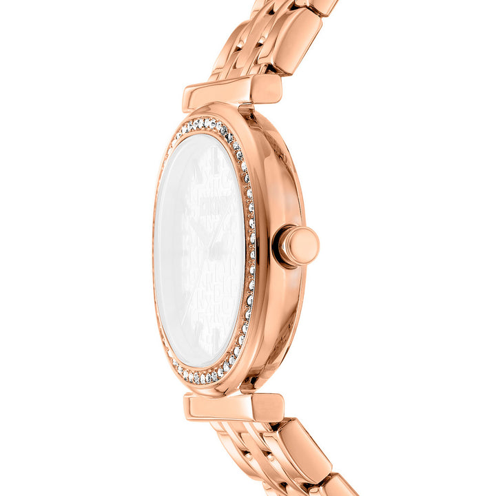 Evening Quartz Silver Round Dial Women's Watch - DK1L083M0075
