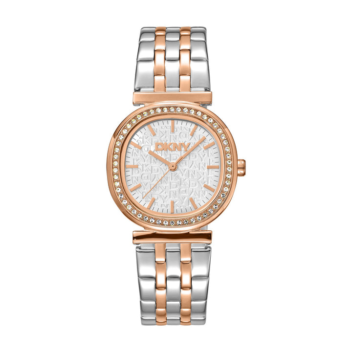 Evening Quartz Silver Round Dial Women's Watch - DK1L083M0105