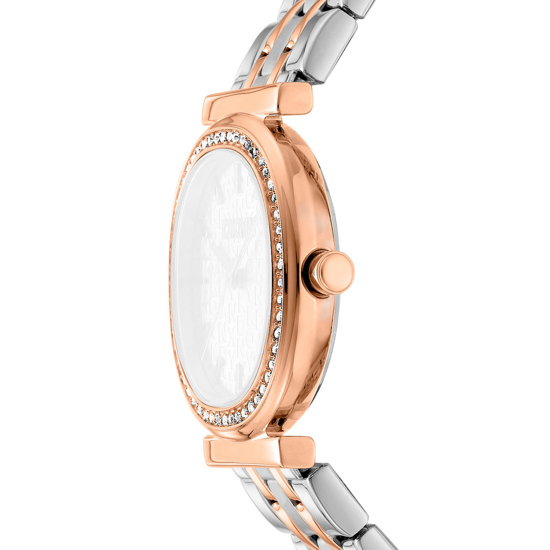 Evening Quartz Silver Round Dial Women's Watch - DK1L083M0105