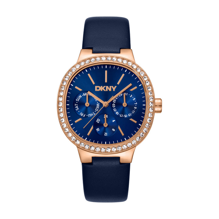Evening Multifunction Blue Round Dial Women's Watch - DK1L084L0035