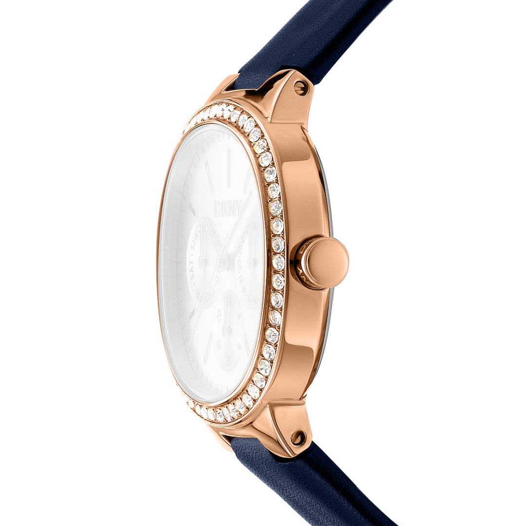 Evening Multifunction Blue Round Dial Women's Watch - DK1L084L0035