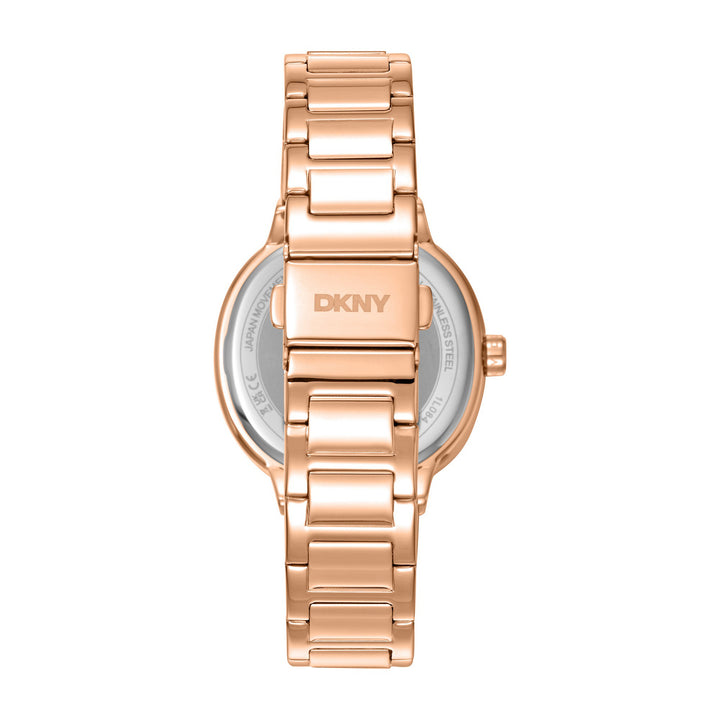 Evening Multifunction Rose Gold Round Dial Women's Watch - DK1L084M0075