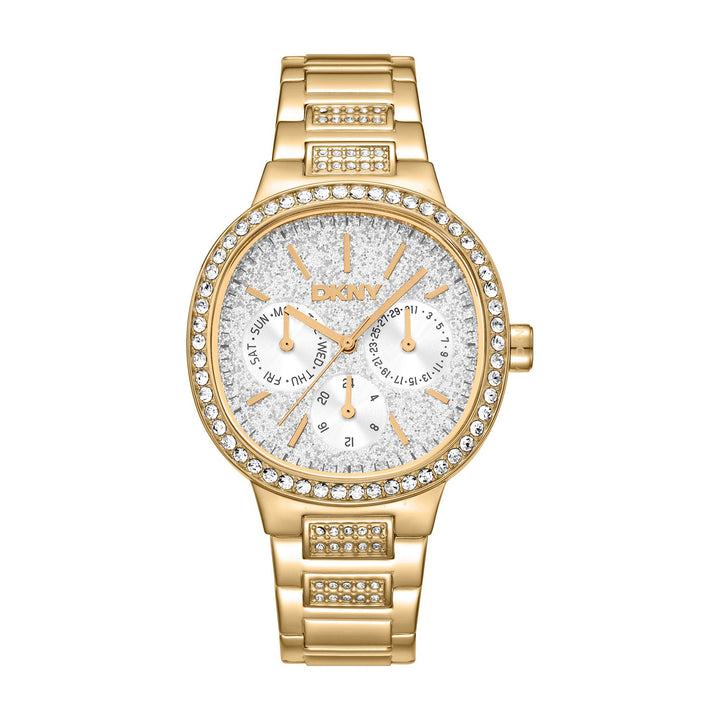 Evening Multifunction Silver Round Dial Women's Watch - DK1L084M0225