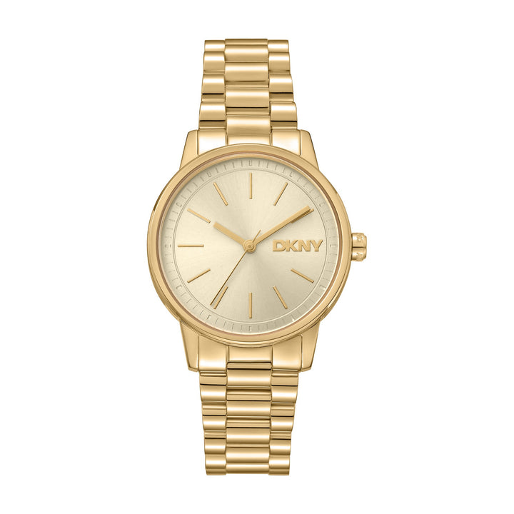 Urban Quartz Gold Round Dial Women's Watch - DK1L085M0055