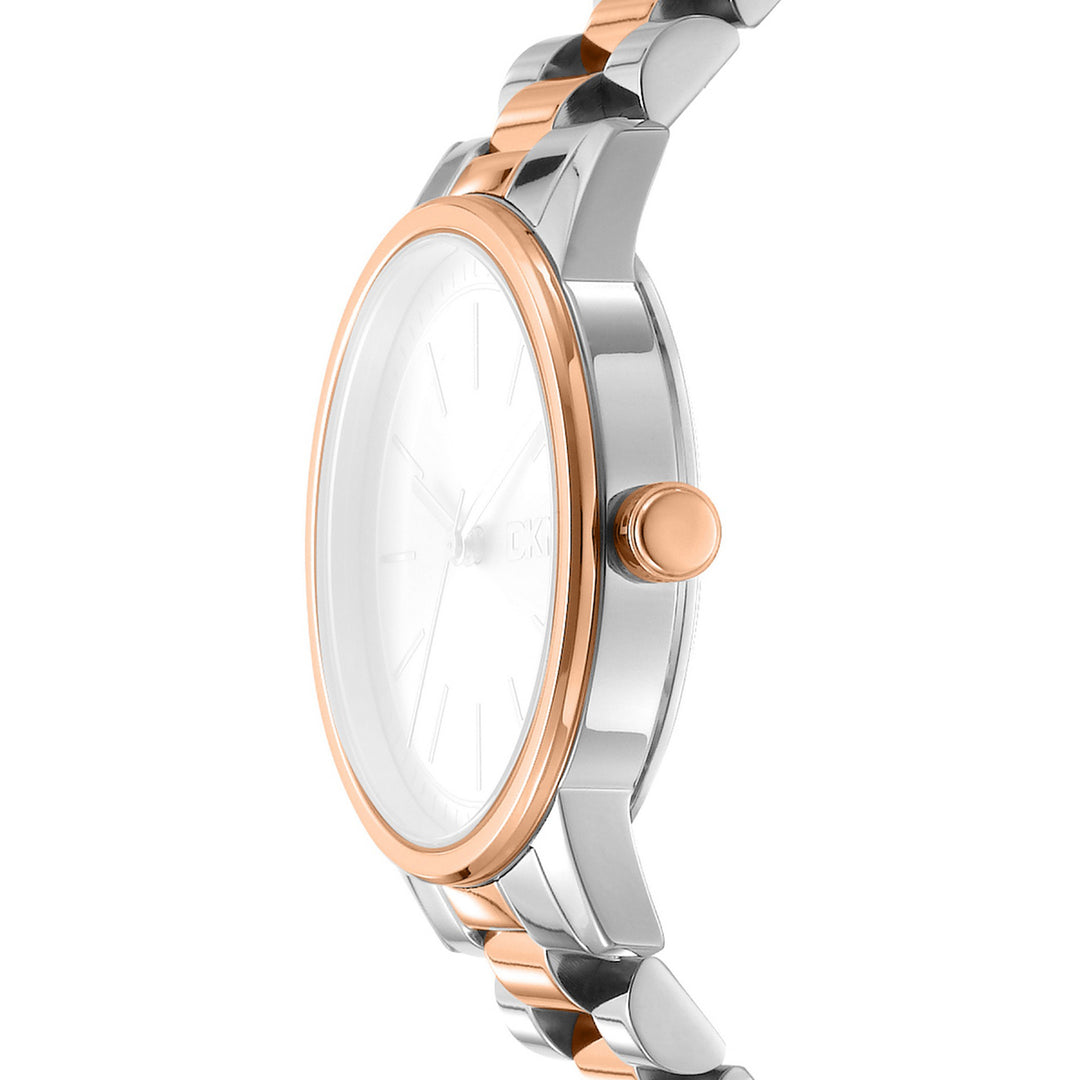 Urban Quartz Silver Round Dial Women's Watch - DK1L085M0095
