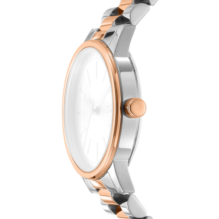 Urban Quartz Silver Round Dial Women's Watch - DK1L085M0095