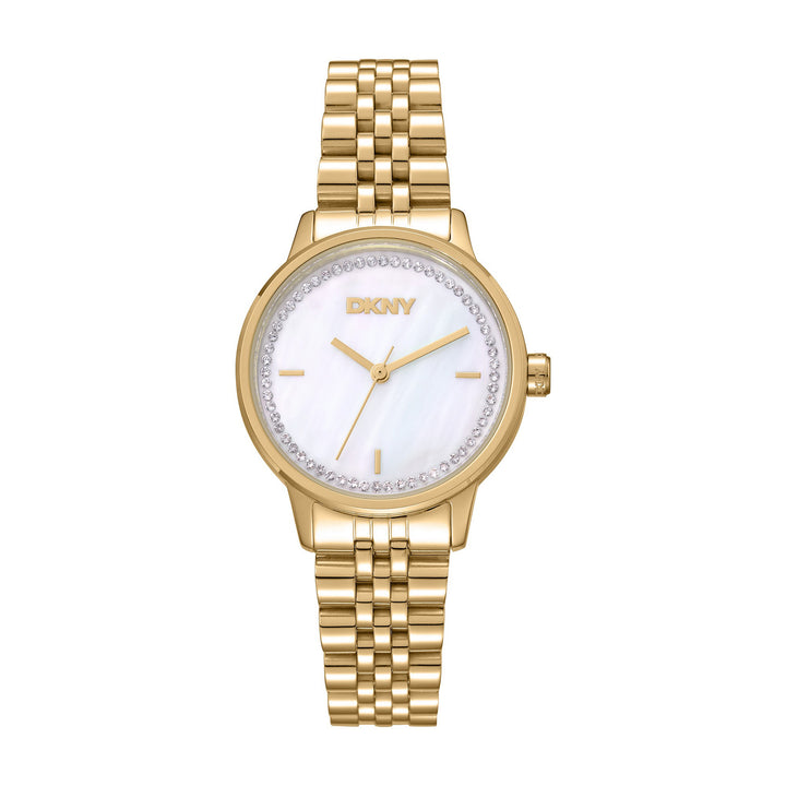 Everyday Quartz White Round Dial Women's Watch - DK1L086M0055