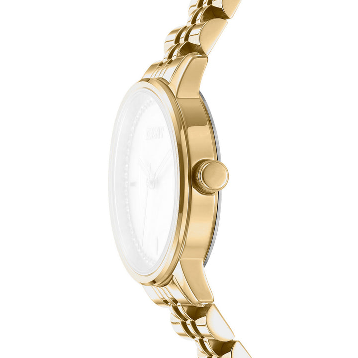 Everyday Quartz White Round Dial Women's Watch - DK1L086M0055