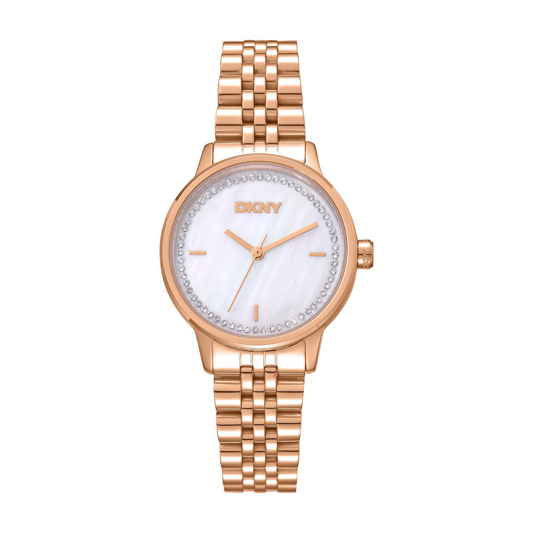 Everyday Quartz White Round Dial Women's Watch - DK1L086M0065