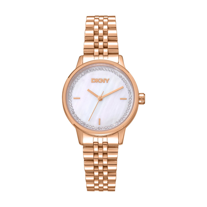 Everyday Quartz White Round Dial Women's Watch - DK1L086M0065