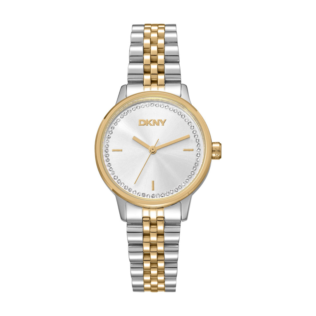 Everyday Quartz Silver Round Dial Women's Watch - DK1L086M0075