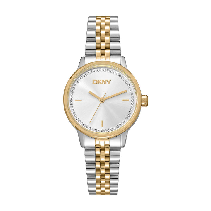 Everyday Quartz Silver Round Dial Women's Watch - DK1L086M0075
