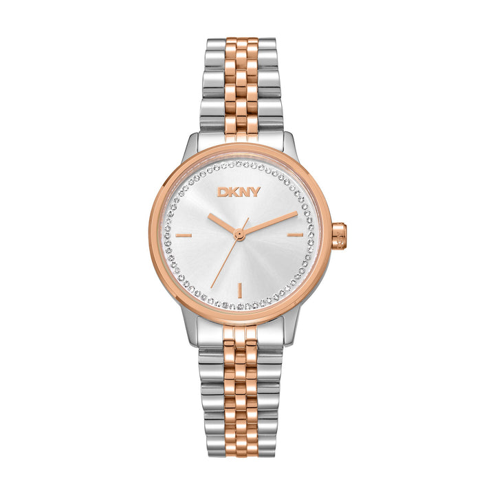 Everyday Quartz Silver Round Dial Women's Watch - DK1L086M0095