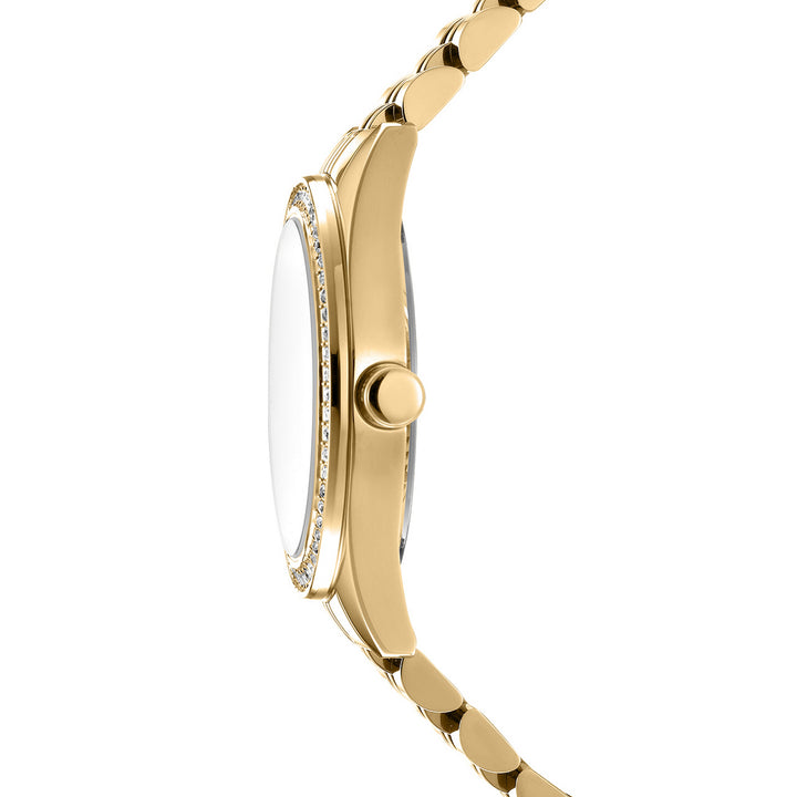 DKNY Multifunction Gold Crystal Round Dial Women's Watch - DK1L098M0065