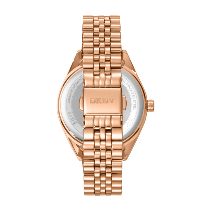DKNY Multifunction Rose Gold Crystal Round Dial Women's Watch - DK1L098M0085