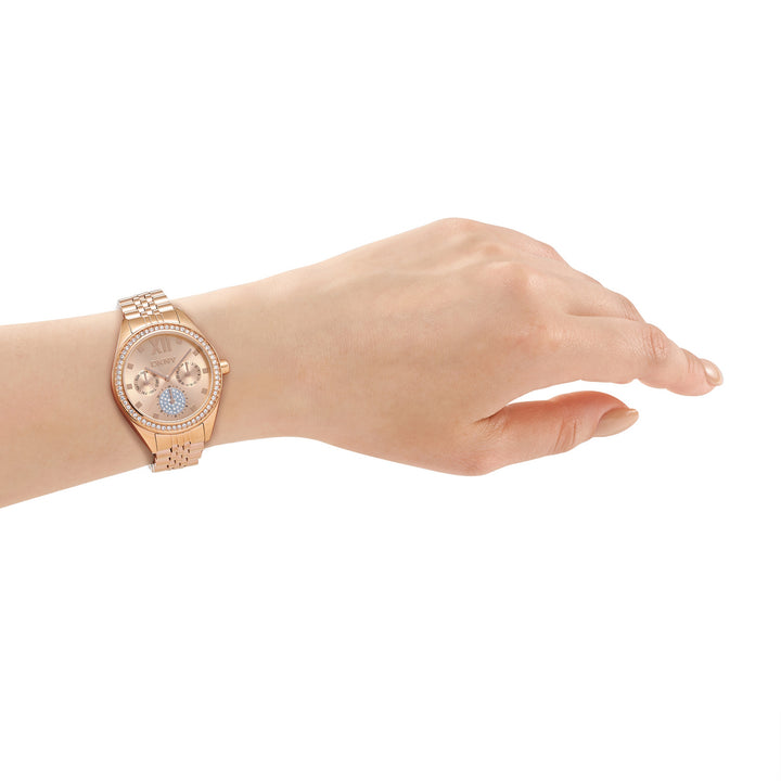 DKNY Multifunction Rose Gold Crystal Round Dial Women's Watch - DK1L098M0085