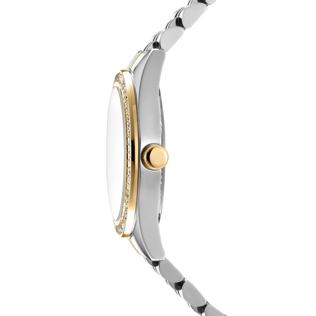 DKNY Multifunction Silver Crystal Round Dial Women's Watch - DK1L098M0095