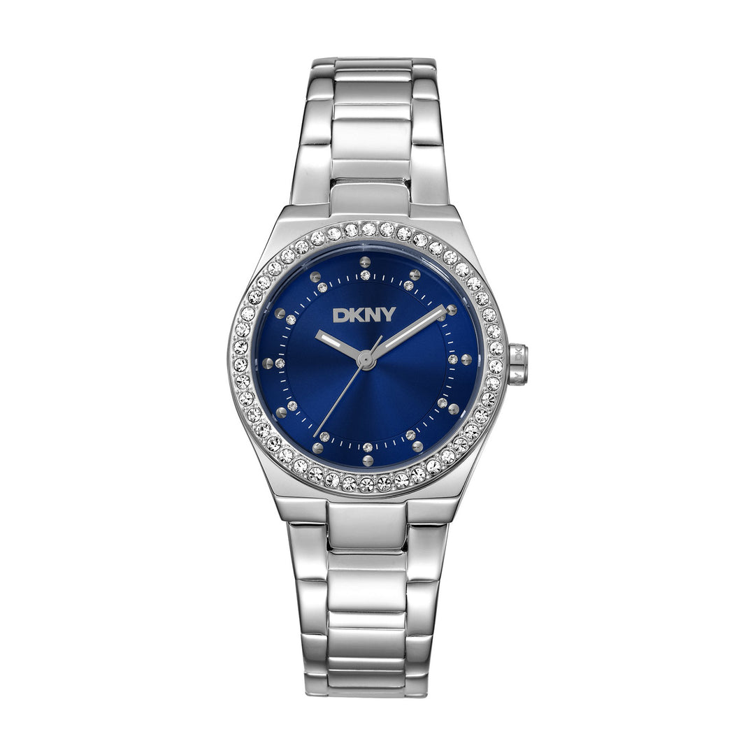 Evening Quartz Blue Round Dial Women's Watch - DK1L100M0055