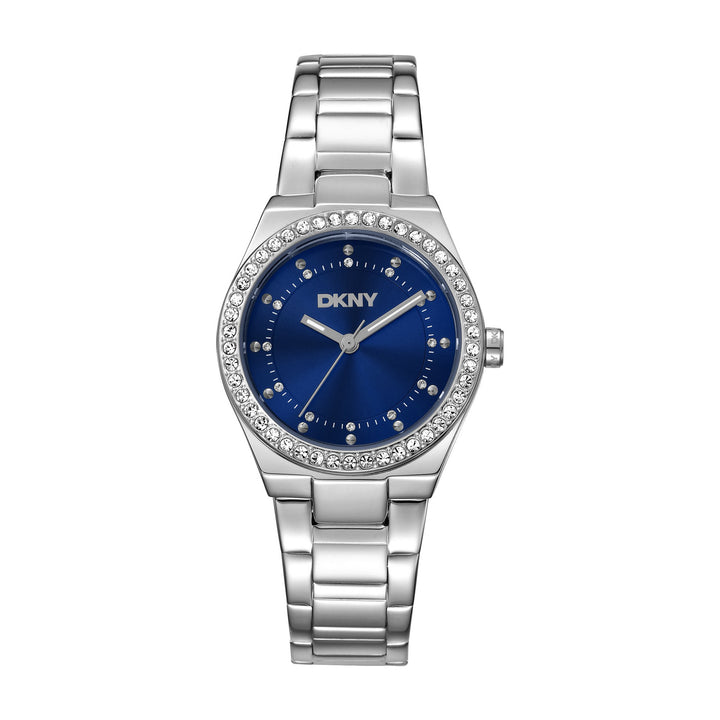 Evening Quartz Blue Round Dial Women's Watch - DK1L100M0055