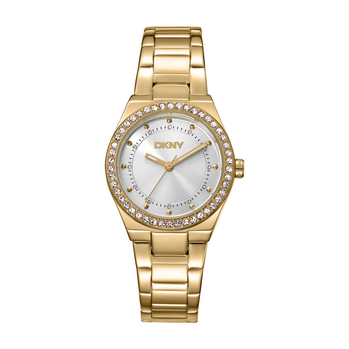Evening Quartz Silver Round Dial Women's Watch - DK1L100M0065