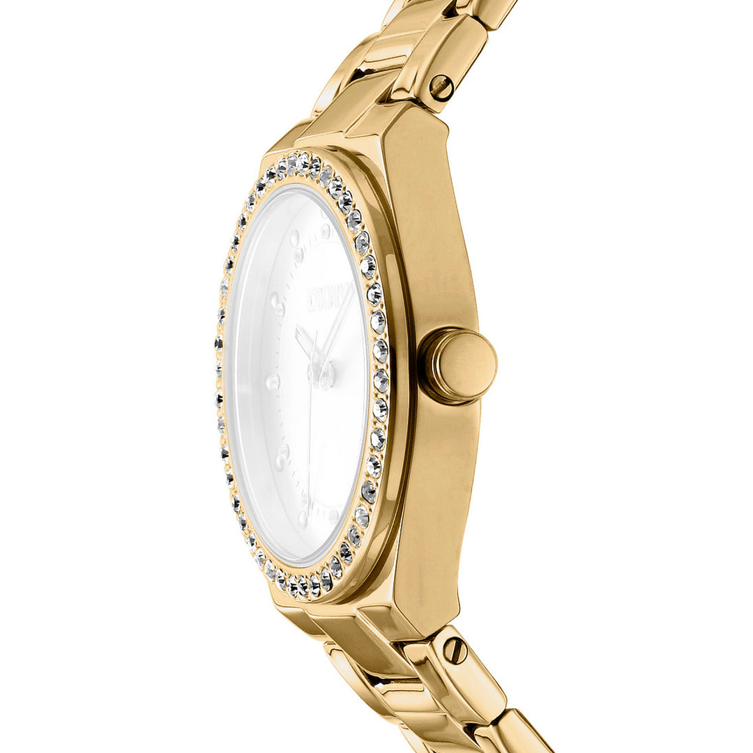 Evening Quartz Silver Round Dial Women's Watch - DK1L100M0065