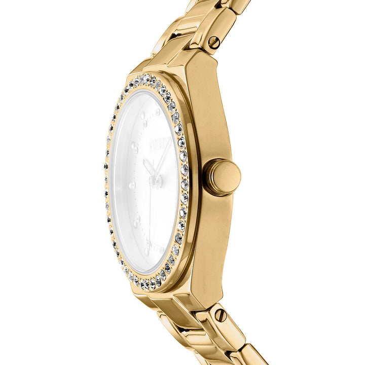 Evening Quartz Silver Round Dial Women's Watch - DK1L100M0065
