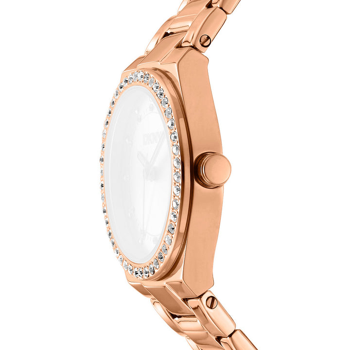 Evening Quartz Silver Round Dial Women's Watch - DK1L100M0075