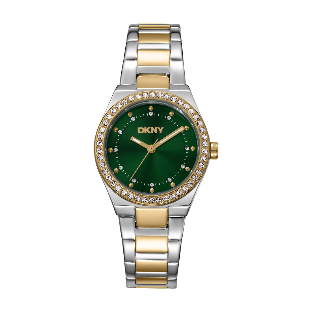 Evening Quartz Green Round Dial Women's Watch - DK1L100M0095