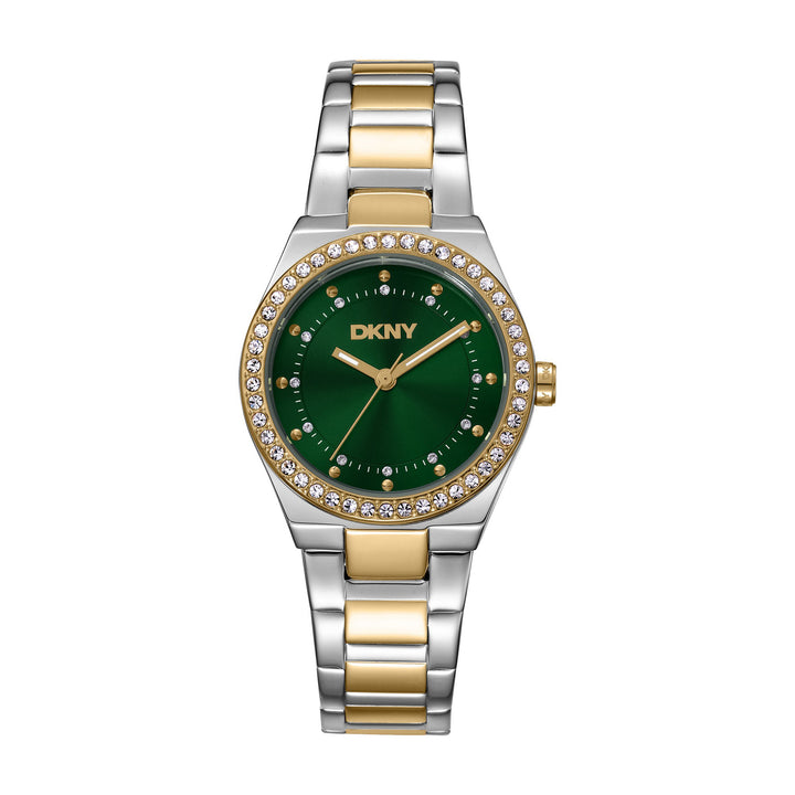 Evening Quartz Green Round Dial Women's Watch - DK1L100M0095