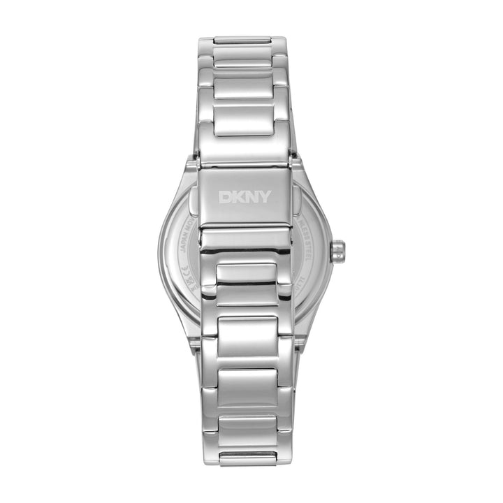 Logo Quartz Black Round Dial Women's Watch - DK1L102M0025