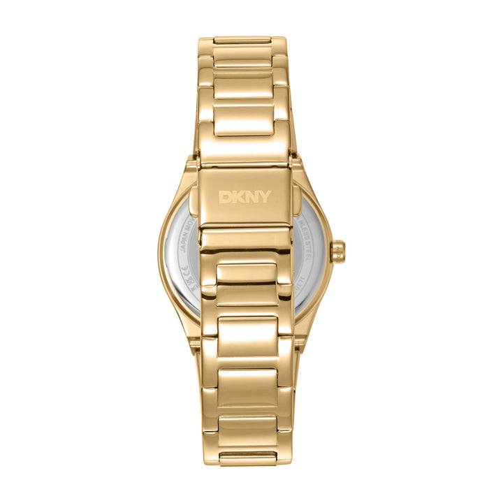 Logo Quartz Silver Round Dial Women's Watch - DK1L102M0225