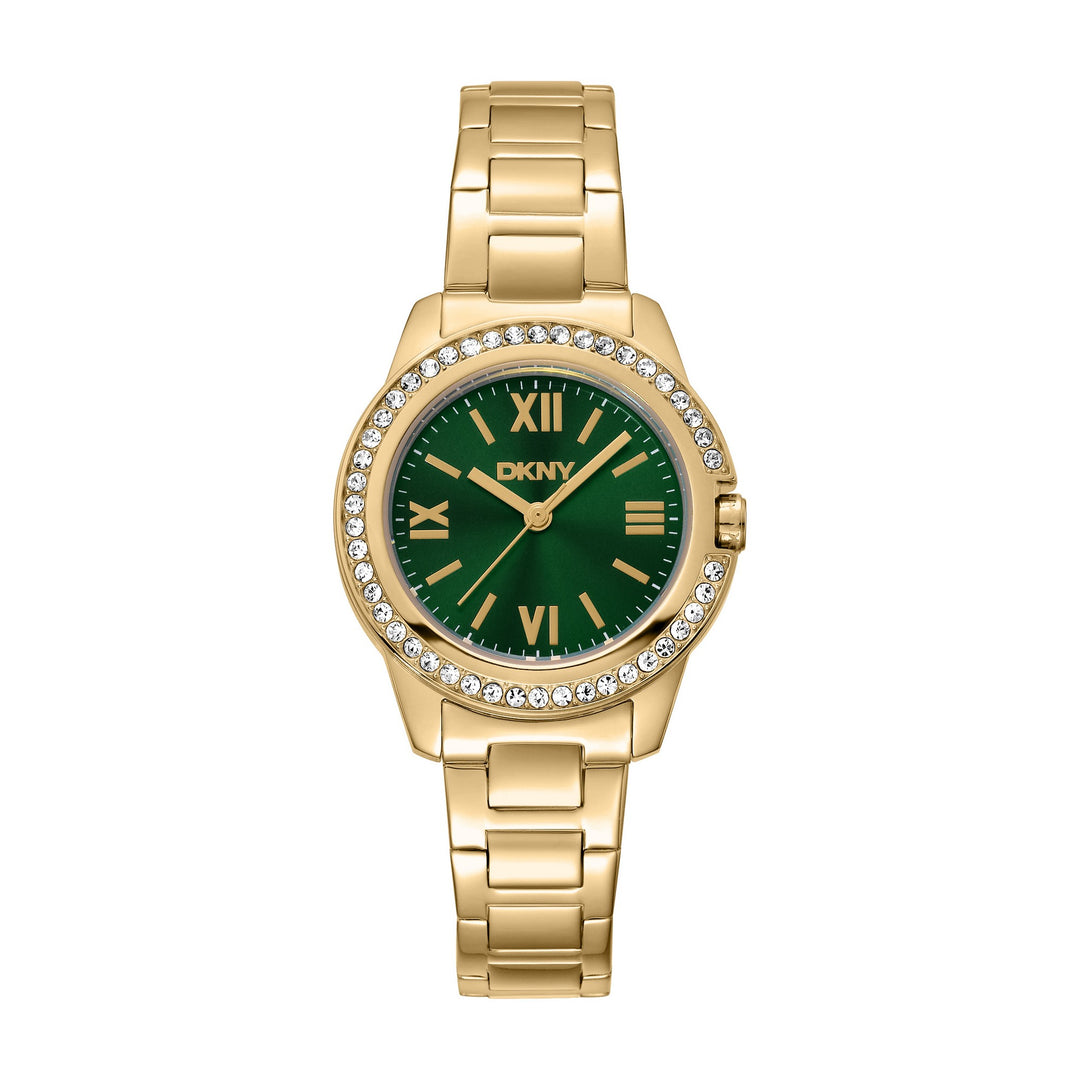 Evening Quartz Green Round Dial Women's Watch - DK1L105M0065