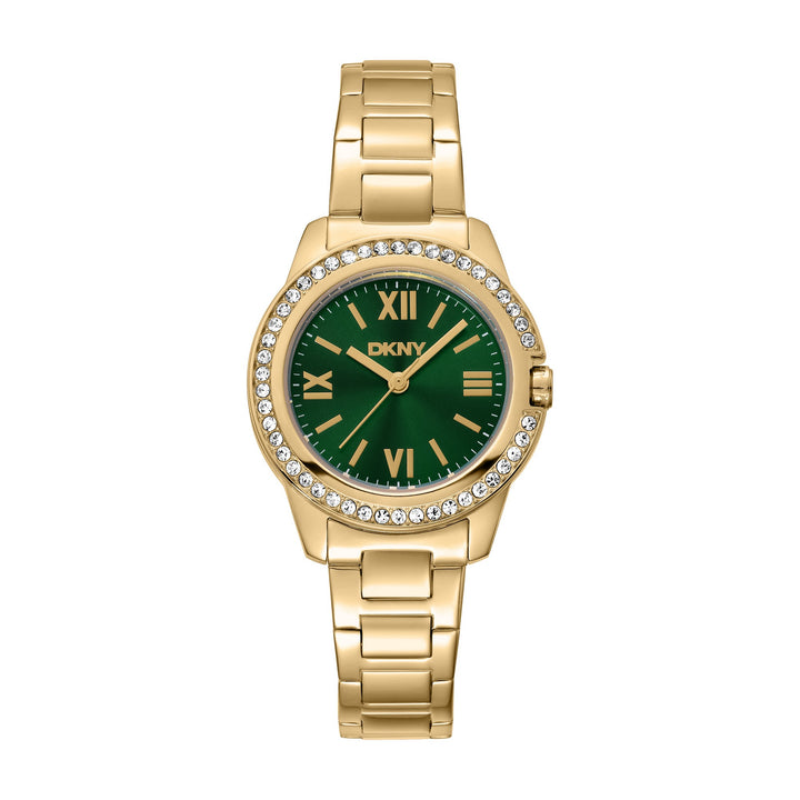 Evening Quartz Green Round Dial Women's Watch - DK1L105M0065
