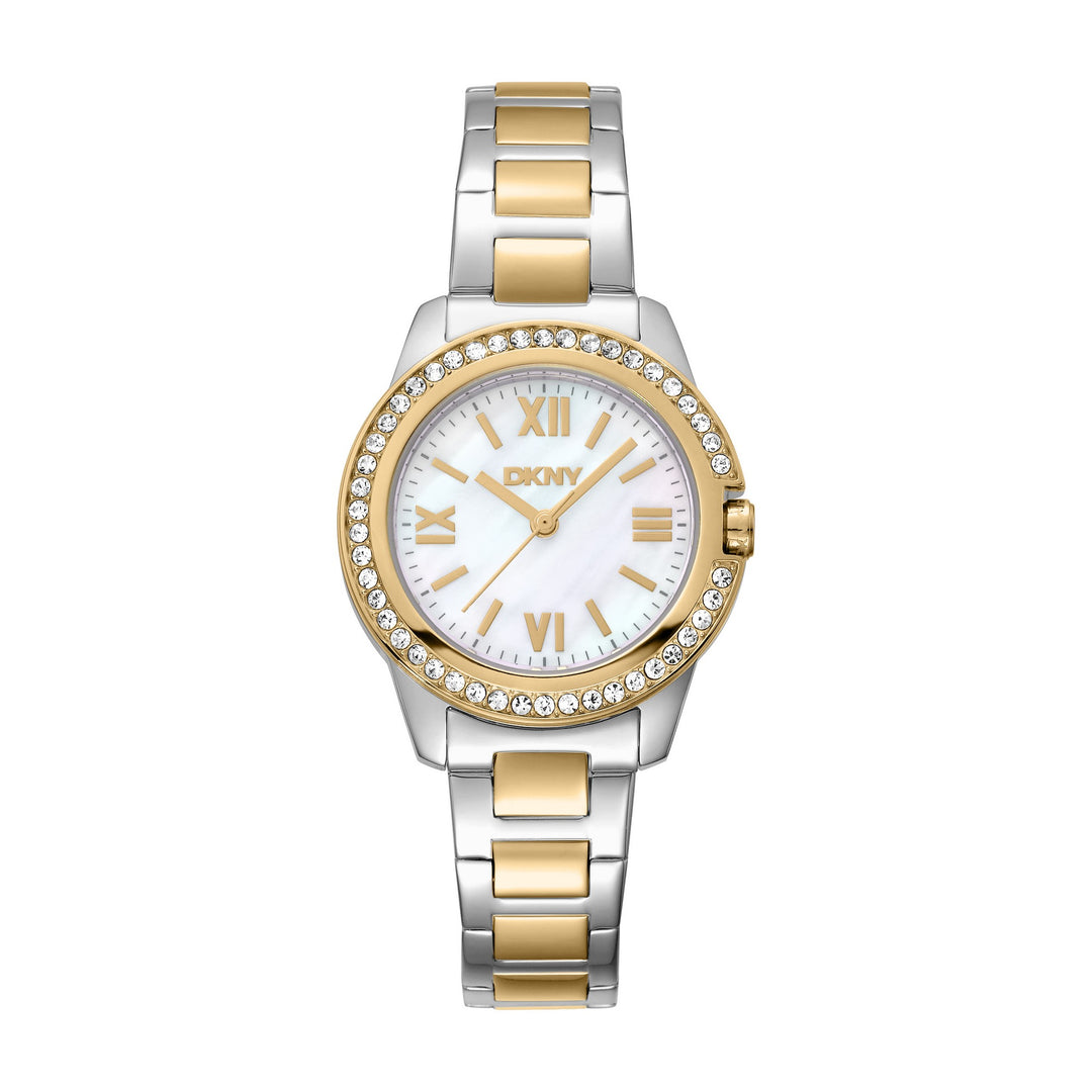 Evening Quartz White Round Dial Women's Watch - DK1L105M0085