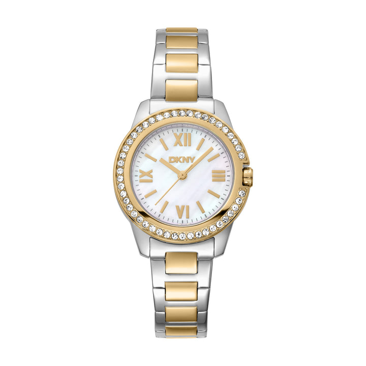 Evening Quartz White Round Dial Women's Watch - DK1L105M0085