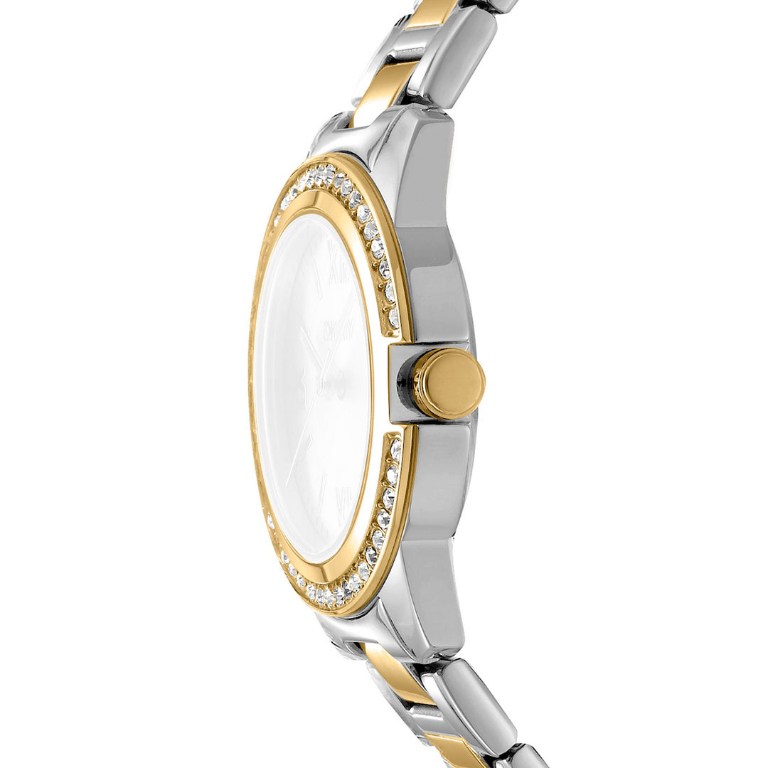 Evening Quartz White Round Dial Women's Watch - DK1L105M0085