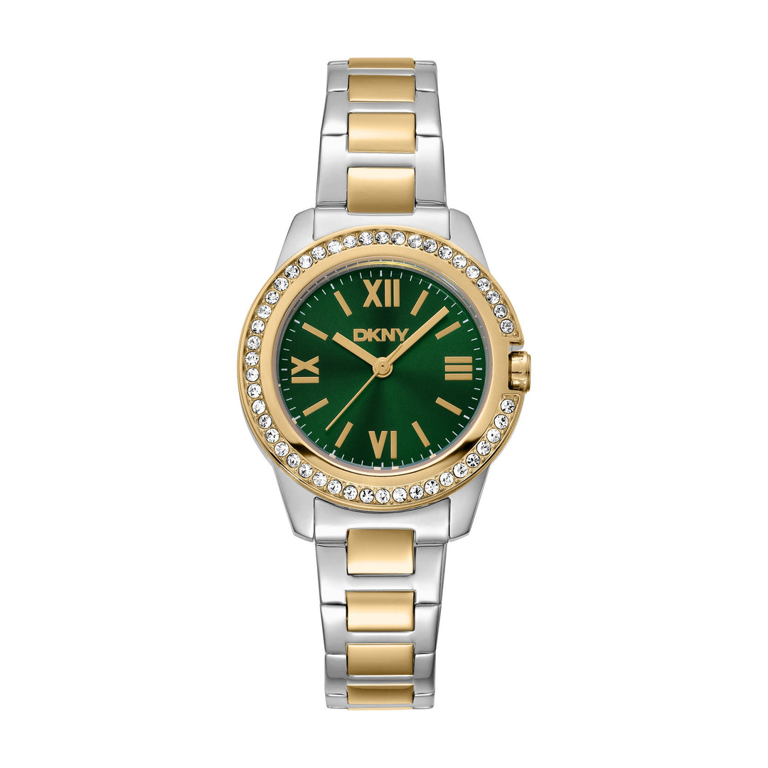 Evening Quartz Green Round Dial Women's Watch - DK1L105M0095
