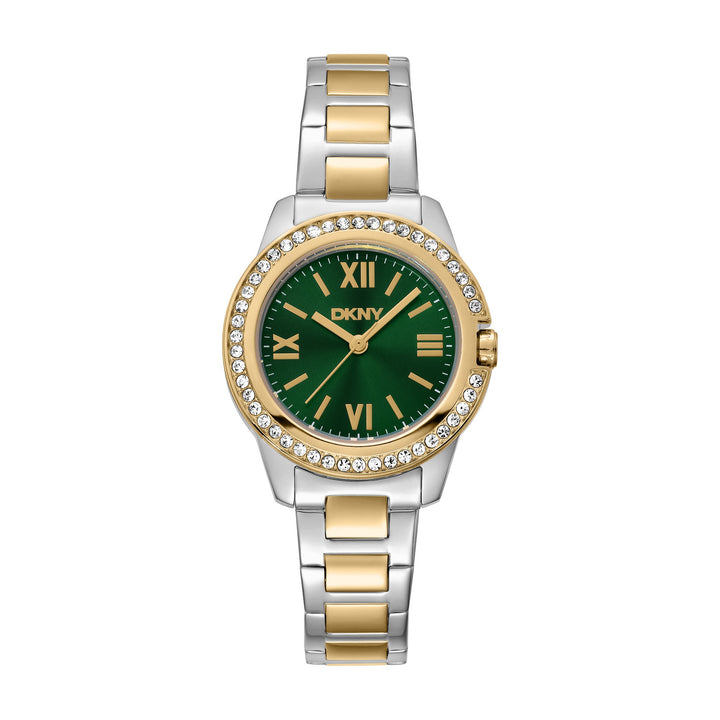 Evening Quartz Green Round Dial Women's Watch - DK1L105M0095