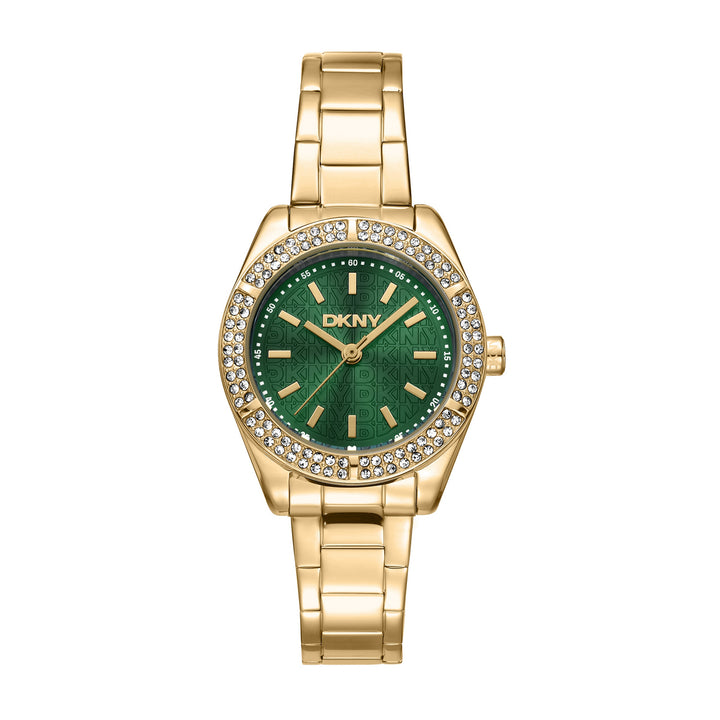 Quartz Green Round Dial Women's Watch - DK1L107M0065