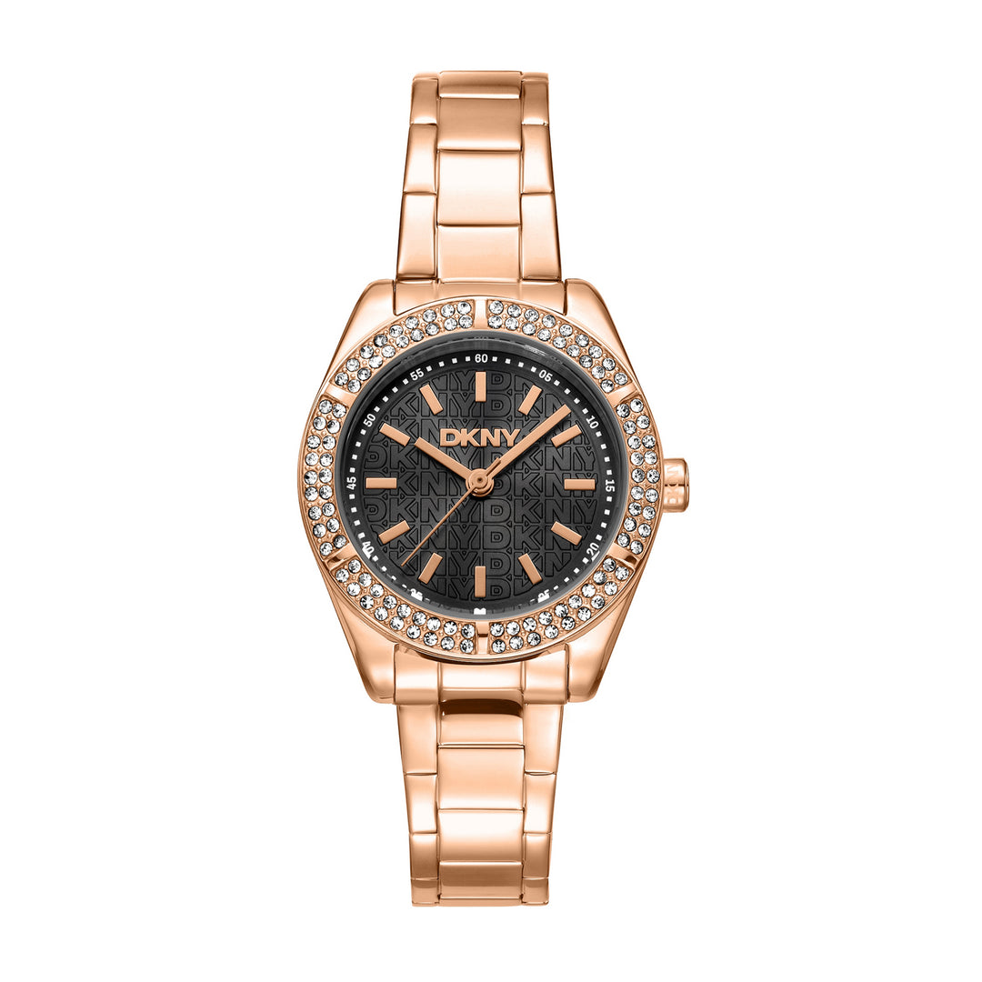 Quartz Black Round Dial Women's Watch - DK1L107M0075